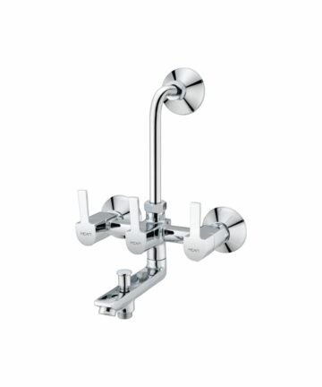 MC - 1014 Wall Mixer 3 in 1 With Provision For Telephonic & Overhead Shower
