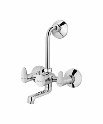 MH - 212 Wall Mixer With Bend For Arrangement of Overhead Shower